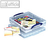 Really Useful Box Aufbewahrungsbox 7 Liter 400 x 350 x 85 mm | DIN A+ Papiere (6 Stück)