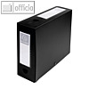 Archiv-/Dokumentenbox f?r DIN A4, PP, B 100 mm, Druckknopf, schwarz, 59931E