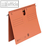 H?ngehefter Sorte 81, DIN A4, ?berstehender Reiterfalz, Karton, orange, 50 St.