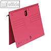 H?ngehefter Sorte 81, DIN A4, ?berstehender Reiterfalz, Karton, rot, 50 St.