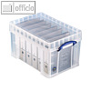 Really Useful Box Aufbewahrungsbox 48 Liter Xl Inkl Decke 610 x 400 x 350 mm | Aktenordner oder Vinyl-LPs (1 Stück)