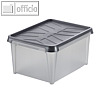 DRY Wasserdichte Box 31 Liter, 50 x 40 x 26 cm, transparent-grau, 4640090