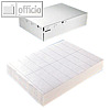 officio Universal-Etiketten - 70 x 42.3 mm, permanent, weiß, 10.500 Stück, 8421