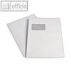 officio Versandtasche DIN C4+, Fenster, haftkl., 120 g/m?, wei?, 200 St?ck,20586