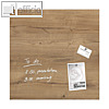 Sigel Glas-Magnettafel "artverum", 480 x 480 mm, 2 Magnete, Natural-Wood, GL254