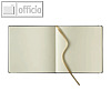 officio Notizbuch, 175 x 175 mm, 240 Seiten, Kalbsleder, blanko, rot, 616234