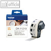 Brother Etiketten - (?)12 mm, rund, Papier, wei?, 1.200 St?ck, DK11219