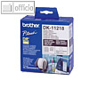 Brother Etiketten - (?)24 mm, rund, Papier, wei?, 1.000 St?ck, DK11218