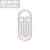 Kunststoff-B?roklammern Bogen King Klips, 50/62 mm, wei?, 100 St?ck, 1334-10