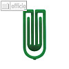 Laurel Kunststoff-Büroklammern King Klips, 27 mm, grün, 375 Stück, 1386-60