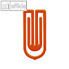 Laurel Kunststoff-B?roklammern King Klips, 27 mm, orange, 375 St?ck, 1386-50