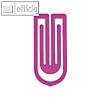 Laurel Kunststoff-Büroklammern King Klips, 27 mm, pink, 375 Stück, 1386-40
