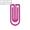 Laurel Kunststoff-B?roklammern King Klips, 27 mm, pink, 375 St?ck, 1386-40