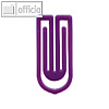 Laurel Kunststoff-Büroklammern King Klips, 27 mm, violett, 375 Stück, 1386-18
