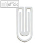 Laurel Kunststoff-B?roklammern King Klips, 27 mm, wei?, 375 St?ck, 1386-10