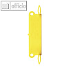 Heftstreifen XXL aus PP, max. 50 Blatt, 28 x 115 mm, gelb, 100 St?ck, 1882-70