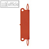 Heftstreifen XXL aus PP, max. 50 Blatt, 28 x 115 mm, rot, 100 St?ck, 1882-20