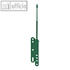 Heftstreifen universal aus PP, max. 100 Blatt, 30 x 108 mm, gr?n, 100 St?ck