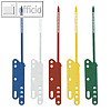 Heftstreifen universal aus PP, max. 100 Blatt, 30 x 108 mm, sortiert, 100 St?ck