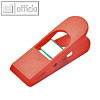 Laurel Briefklemmer MAXI PEG, Klemmweite: 18 mm, hellrot, 10 St?ck, 1166-15