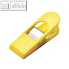 Laurel Briefklemmer MAXI PEG, Klemmweite: 18 mm, hellgelb, 10 St?ck, 1166-19