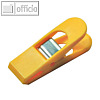 Laurel Briefklemmer MAXI PEG, Klemmweite: 18 mm, gelb, 10 St?ck, 1166-70