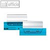Vollsichtreiter aus Kunststoff, 60 x 20 mm, transparent, 50er Pack, 11288164