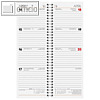 Wochenkalender - Hochformat 296 x 100 mm, 1 Woche/2 Seiten, rot, 5015521206