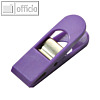 Laurel Briefklemmer MAXI PEG, Klemmweite: 18 mm, violett, 10 St?ck, 1166-18