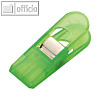 Laurel Briefklemmer MAXI PEG, Klemmweite: 18 mm, kristallgr?n, 4 St?ck, 1164-06