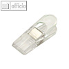 Laurel Briefklemmer MAXI PEG, Klemmweite: 18 mm, kristall, 4 St?ck, 1164-00