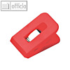 Briefklemme SIGNAL 1, 25 x 43 mm, 19 mm Klemmweite, hellrot, 100 St., 1110-15