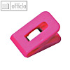 Laurel Briefklemme SIGNAL 1, 25 x 43 mm, 19 mm Klemmweite, pink, 100 St.,1110-40