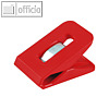 Laurel Briefklemme SIGNAL 1, 25 x 43 mm, 19 mm Klemmweite, rot, 100 St., 1110-20