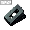 Briefklemme SIGNAL 1, 25 x 43 mm, 19 mm Klemmweite, schwarz, 100 St., 1110-11