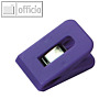 Briefklemme SIGNAL 1, 25 x 43 mm, 19 mm Klemmweite, violett, 100 St., 1110-18