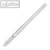 uni-ball Gelschreiber SIGNO UM-120 - 0.5 mm, transparent / wei?, UM120AC BL