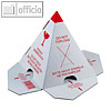 Palettenh?tchen "nicht stapeln" - 385 x 385 x 225 mm, Karton wei?, 25 St.