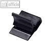 Kunststoff-Briefklemmer Zacko 3, 15 x 22 mm, bis 30 Blatt, schwarz, 100 St?ck