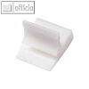 Kunststoff-Briefklemmer Zacko 3, 15 x 22 mm, bis 30 Blatt, wei?, 100 St?ck