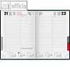 rido-id? Buchkalender ROMA - 14.2 x 20 cm, 1 Tag/1 Seite, schwarz, 7028903906