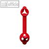 Laurel Briefkn?pfe ALPHA, 23 x 4 mm, rot, 1.000 St?ck, 0211-20
