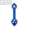 Laurel Briefkn?pfe ALPHA, 23 x 4 mm, blau, 200 St?ck, 0212-30