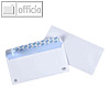 Briefumschläge DL ohne Fenster, 110x220 mm, 80g/qm, haftklebend, weiß, 500 St.