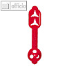 Laurel Briefkn?pfe DUO, 30/38 x 8 mm, rot, 1.000 St?ck, 0281-20