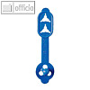 Laurel Briefkn?pfe DUO, 30/38 x 8 mm, blau, 100 St?ck, 0282-30