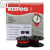 KORES Tischrechner Farbband Gr.51 S+U - Doppelspule, schwarz/rot, Nylon,G051NYSR