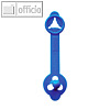 Laurel Briefkn?pfe SIGMA, 48 x 8 mm, blau, 100 St?ck, 0202-30