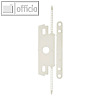 Heftstreifen PP, max. 80 Blatt, mit Deckschiene, 30 x 80 mm, wei?, 100 St.