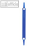 Laurel Heftstreifen aus PP, max. 20 Blatt, 8.5 x 85 mm, blau, 100 St?ck, 1830-30